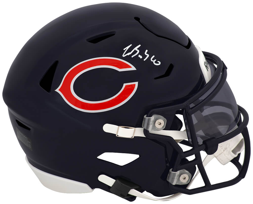 Luther Burden III Signed Chicago Bears Riddell Mid-Size (MIDI) SpeedFlex Helmet - Schwartz Authenticated