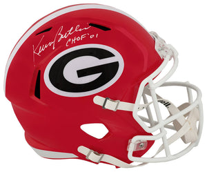 Kevin Butler Signed Georgia Bulldogs Riddell Full Size Speed Replica Helmet w/CHOF'01