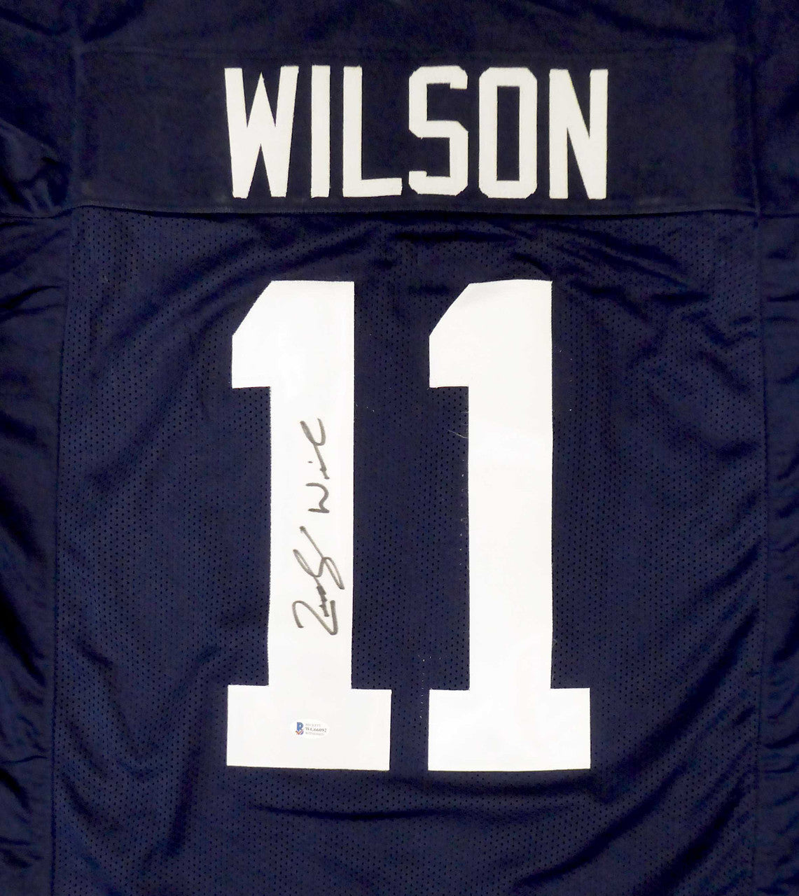 Zach Wilson Signed BYU Cougars Custom Blue Jersey – Beckett BAS COA!