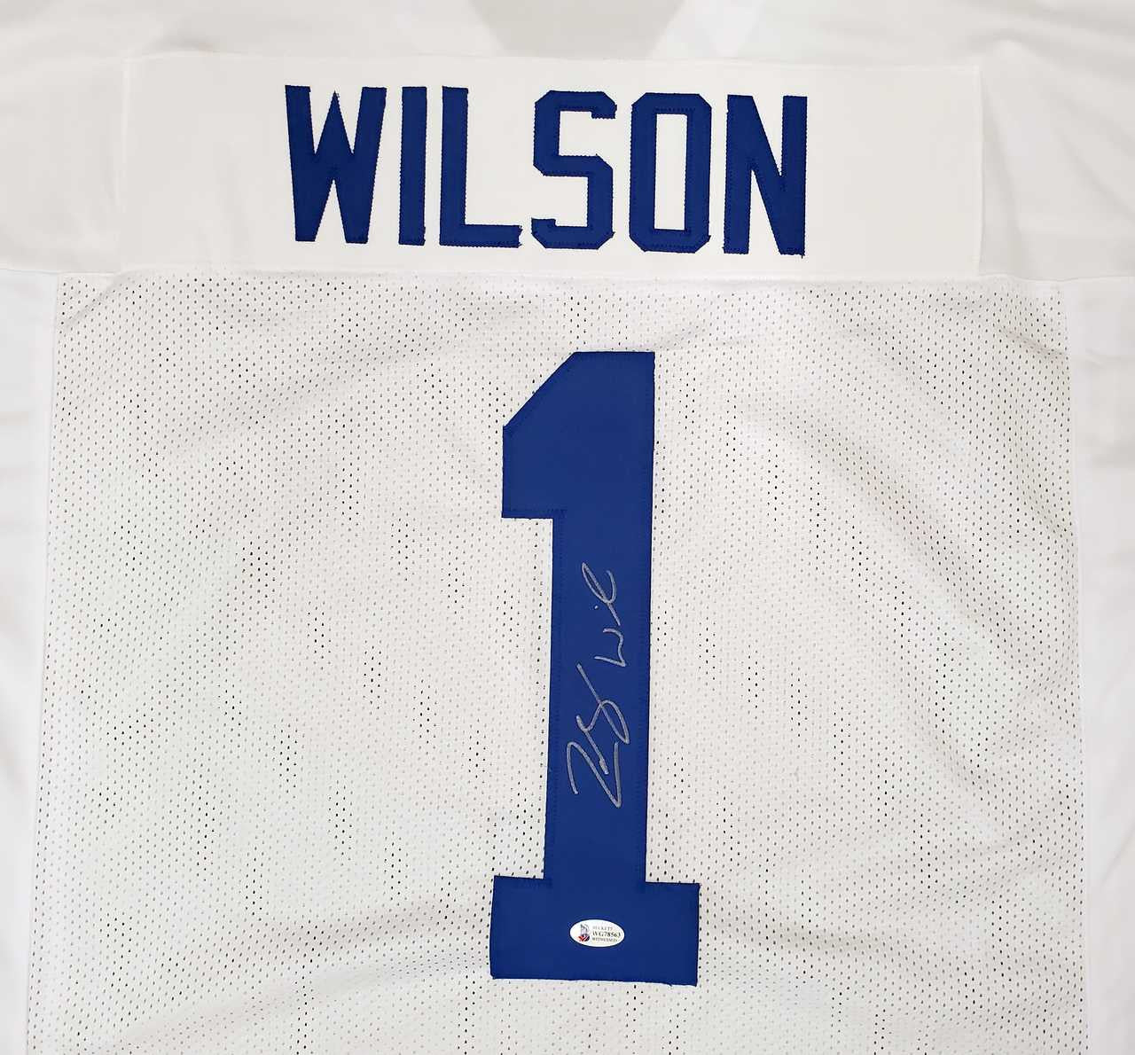BYU Cougars Zach Wilson Autographed White Jersey Beckett BAS