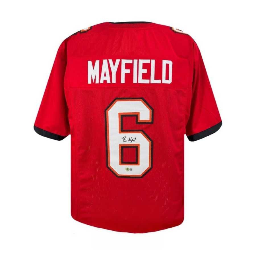 Baker Mayfield Signed Tampa Bay Buccaneers Red Custom Jersey – BAS COA