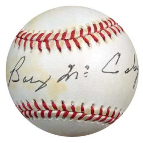 Barney McCosky Autographed AL Baseball Tigers, A's PSA/DNA #P72214