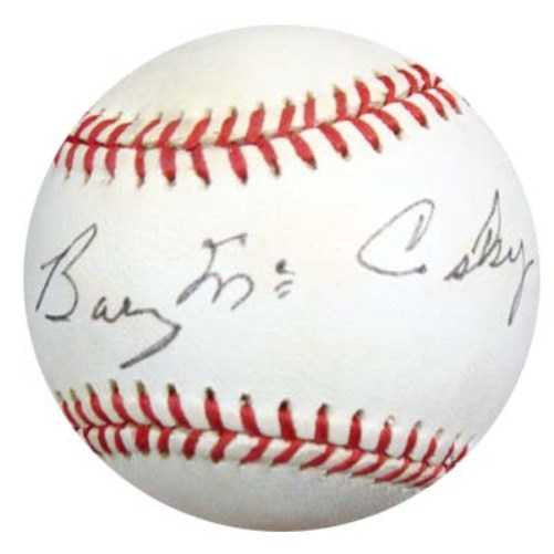 Barney McCosky Autographed NL Baseball Tigers, A's PSA/DNA #P72213