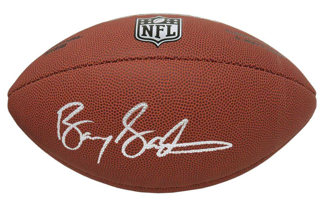 Barry Sanders Autographed Wilson NFL Limited Full Size Football – Schwartz Authenticated