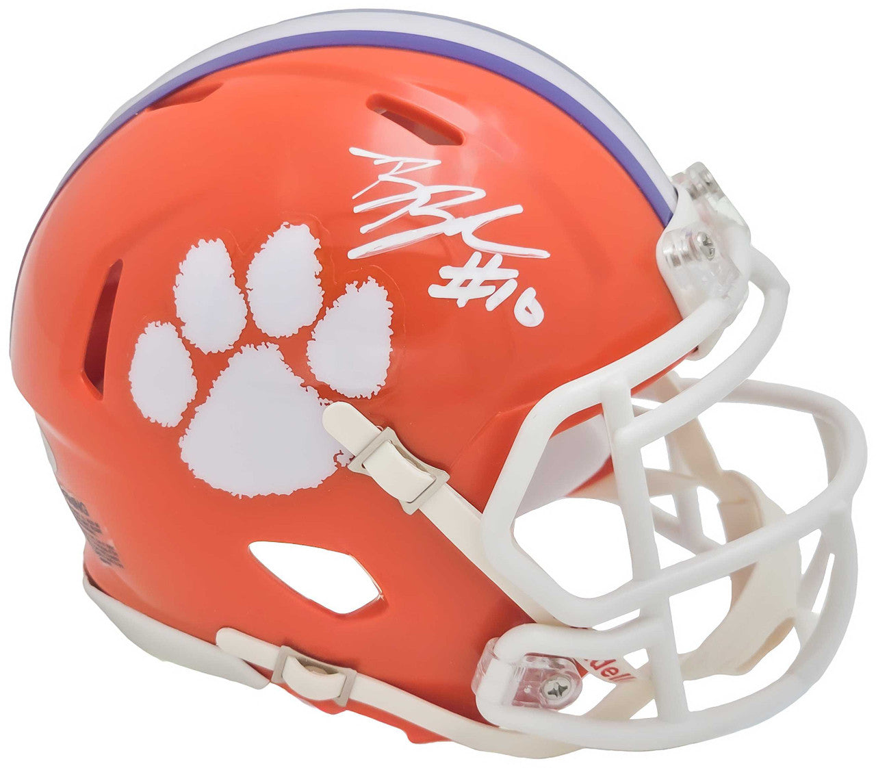 Ben Boulware Autographed Clemson Tigers Orange Speed Mini Helmet MCS Holo Stock #216122