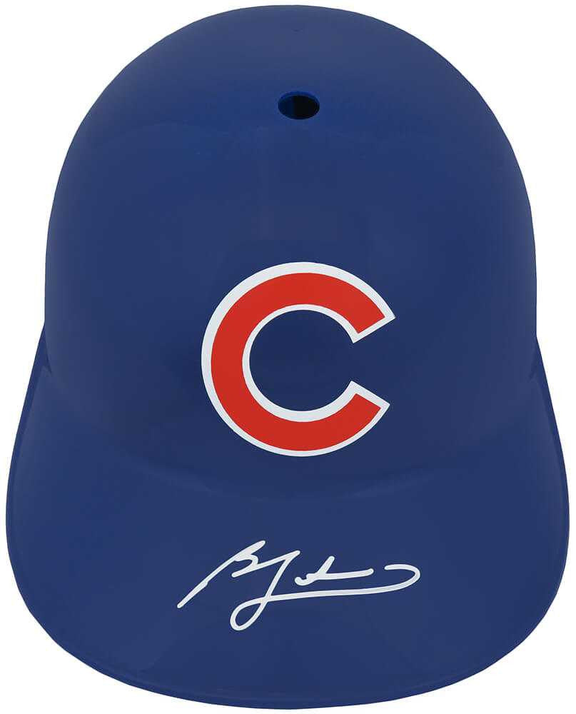 Ben Zobrist Signed Chicago Cubs Replica Souvenir Batting Helmet - Schwartz Authenticated
