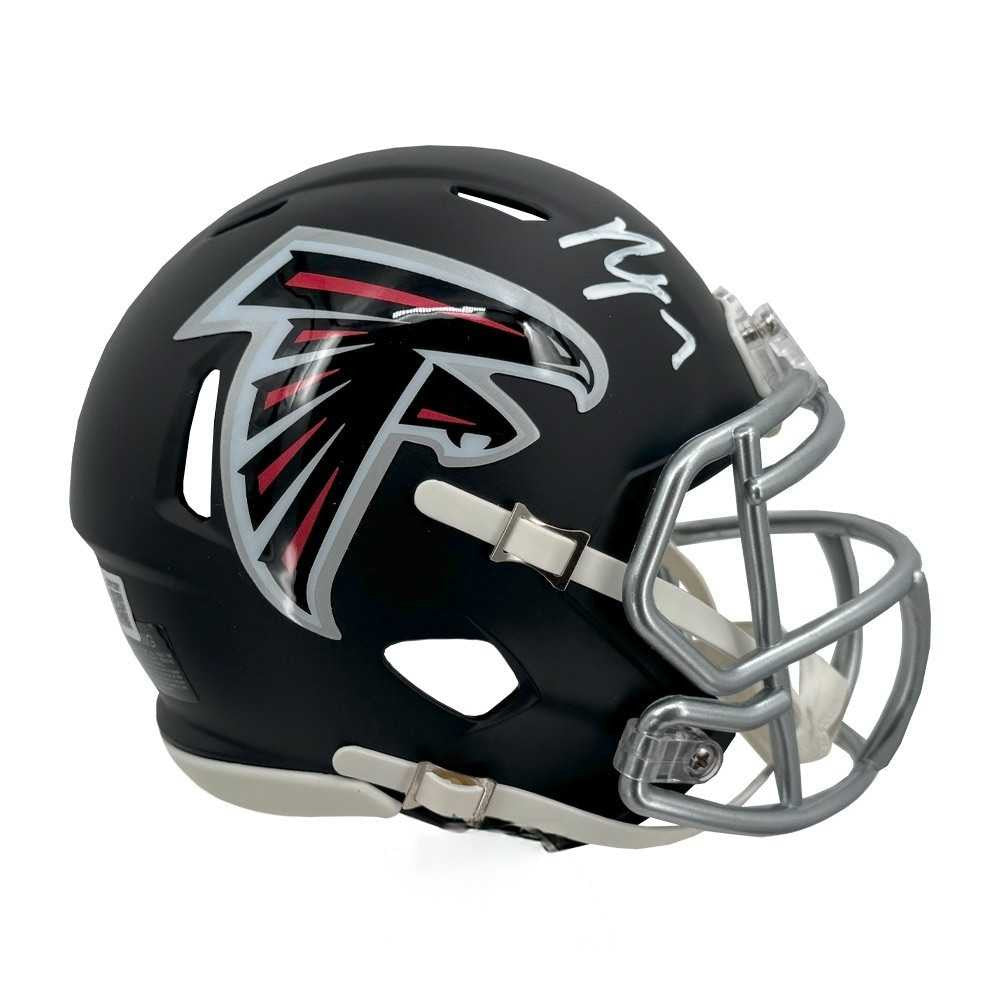 Bijan Robinson Autographed Atlanta Falcons Speed Mini Football Helmet - BAS