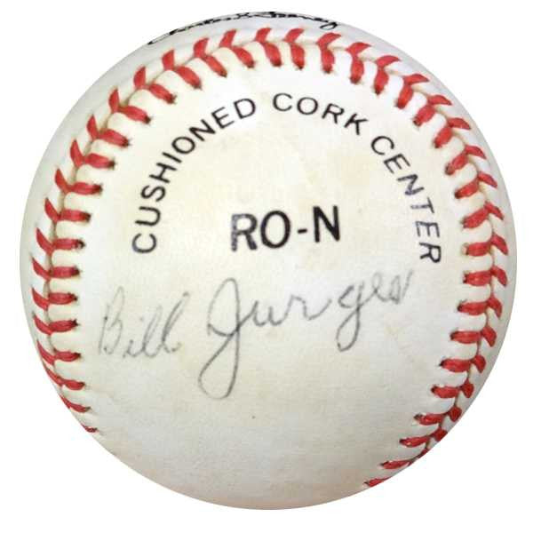 Bill Jurges Autographed NL Baseball Cubs, Giants PSA/DNA #Z80099
