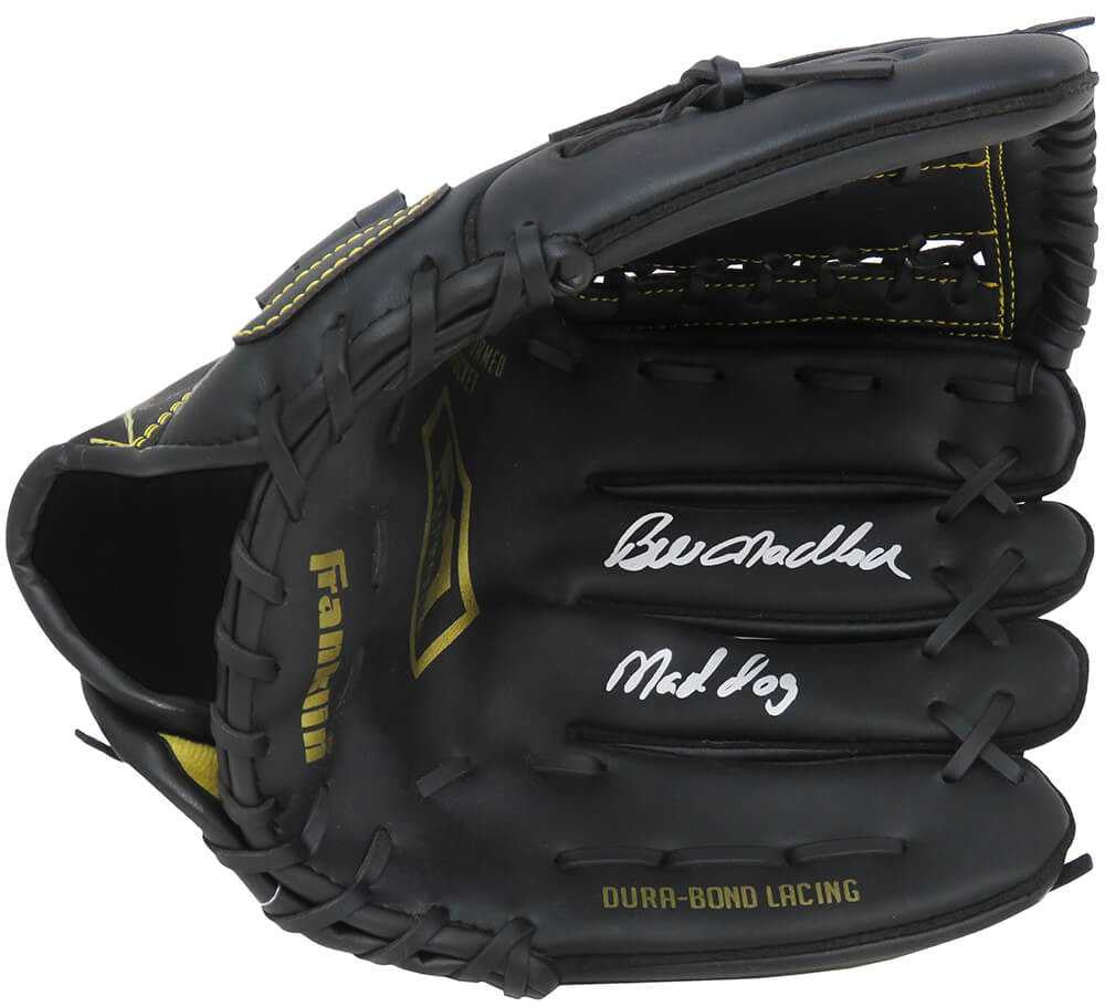 Bill Madlock Signed Franklin Baseball Fielders Glove w/Mad Dog - Schwartz Authenticated