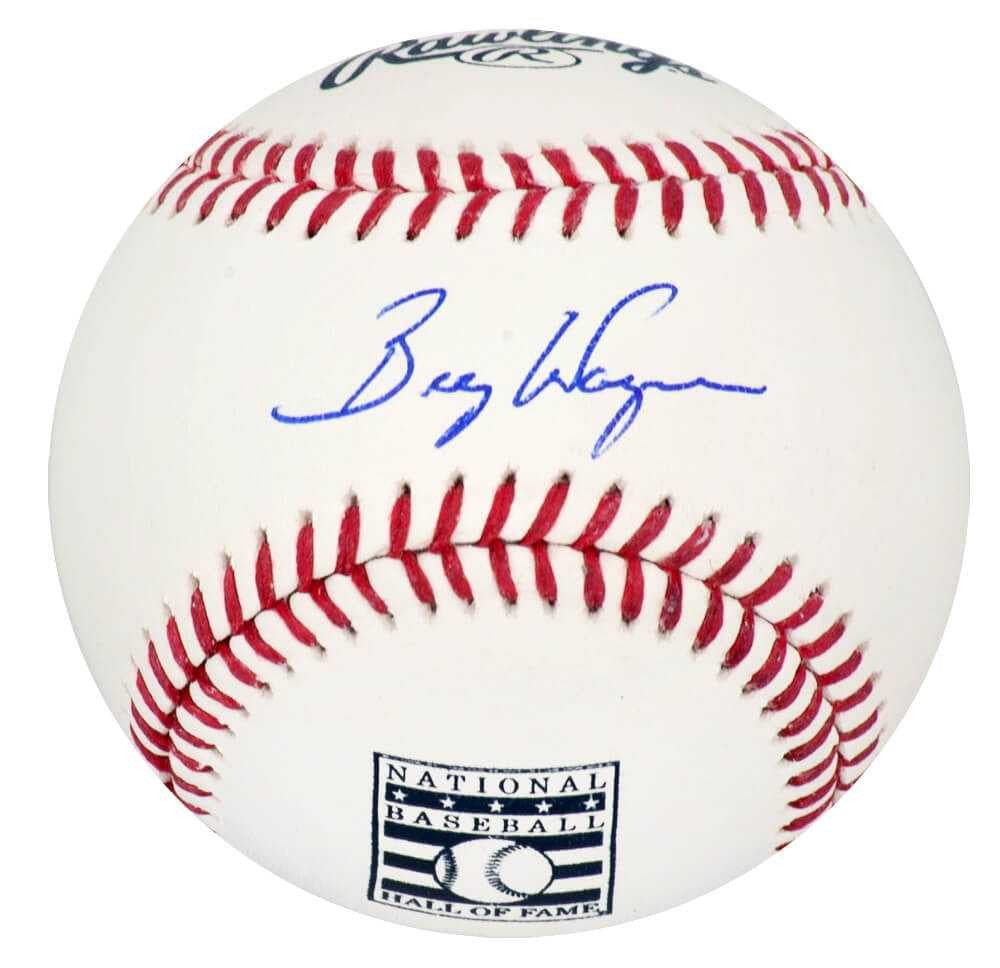 Billy Wagner Signed Rawlings Hall of Fame Logo MLB Baseball - Schwartz Authenticated