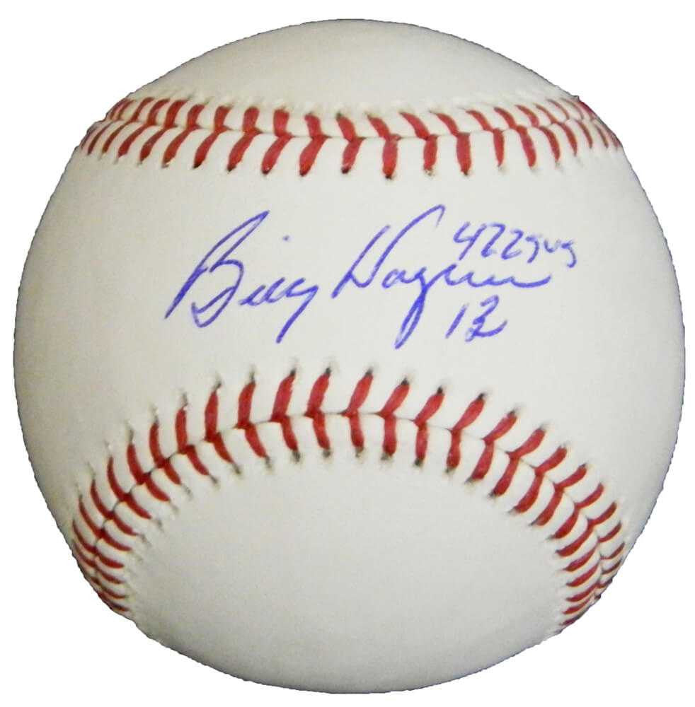 Billy Wagner Signed Rawlings Official MLB Baseball w/422 SVS - Schwartz Authenticated
