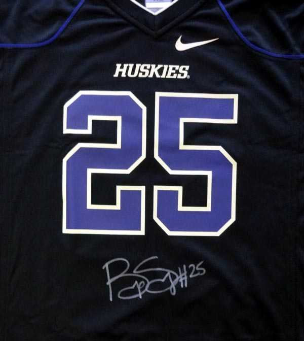 Bishop Sankey Autographed Washington Huskies Black Nike Jersey Size XL MCS Holo Stock