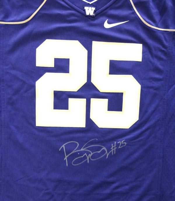 Bishop Sankey Autographed Washington Huskies Purple Nike Jersey Size XL MCS Holo Stock
