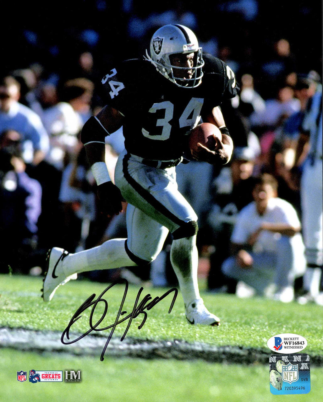 Bo Jackson Autographed 8x10 Photo – Oakland Raiders – Beckett BAS