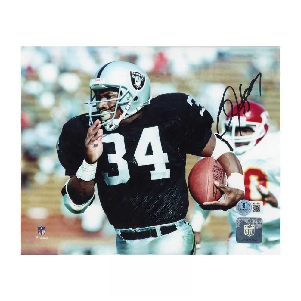 Bo Jackson Autographed Oakland Raiders 8x10 Football Photo - BAS (Horizontal)