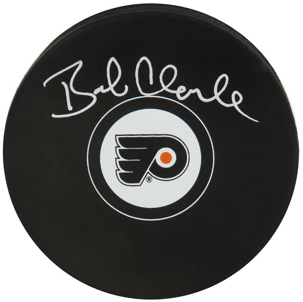 Bobby Clarke Signed Philadelphia Flyers Logo Hockey Puck - Schwartz Authenticated