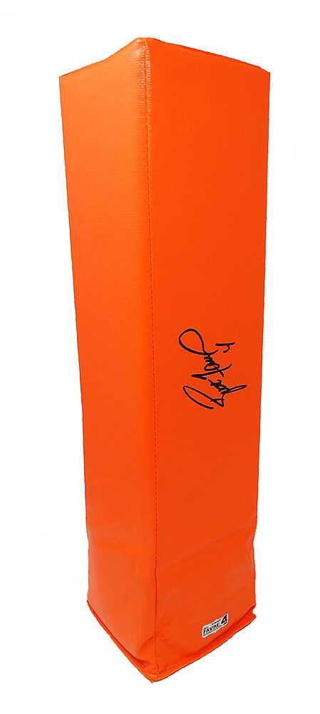 Brett Favre Signed Orange Endzone Pylon – Favre Hologram & Schwartz COA