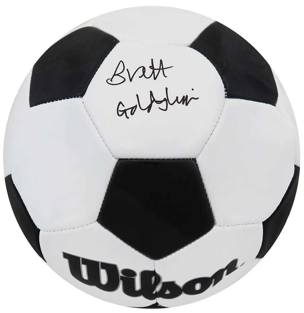 Brett Goldstein (Roy Kent) Signed Wilson Black & White Size 5 Soccer Ball - Schwartz Authentic