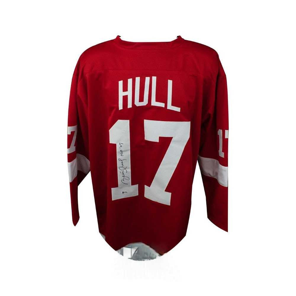 Brett Hull Signed Detroit Red Wings Jersey  Beckett Authentication Services