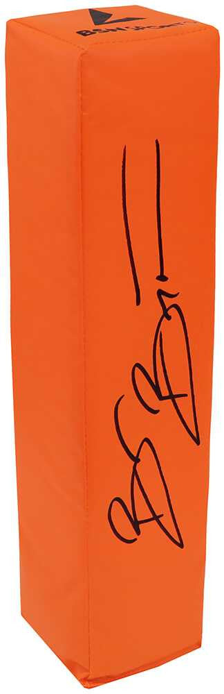 Brian Bosworth Signed BSN Orange Endzone Football Pylon - Schwartz Authenticated