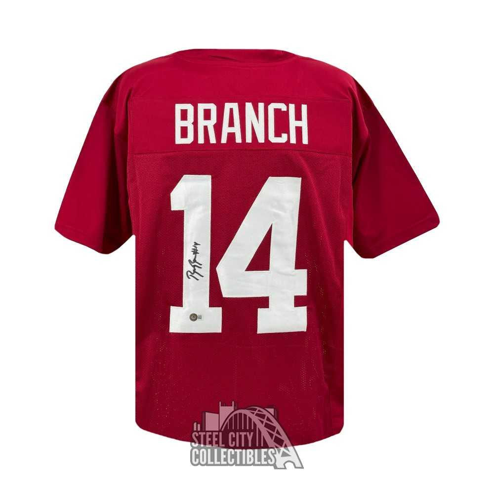 Brian Branch Autographed Alabama Custom Maroon Football Jersey - BAS (1 Signed)