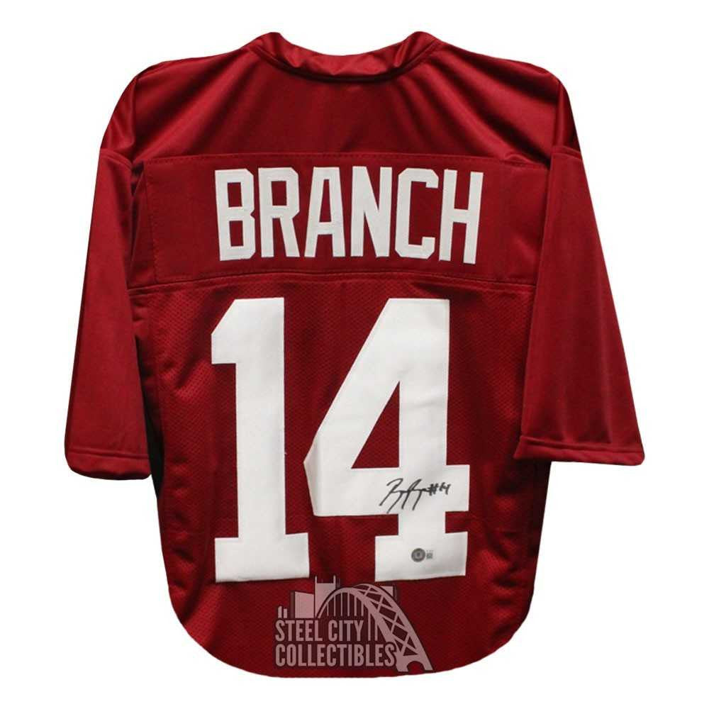 Brian Branch Autographed Alabama Custom Maroon Football Jersey - BAS (4 Signed)