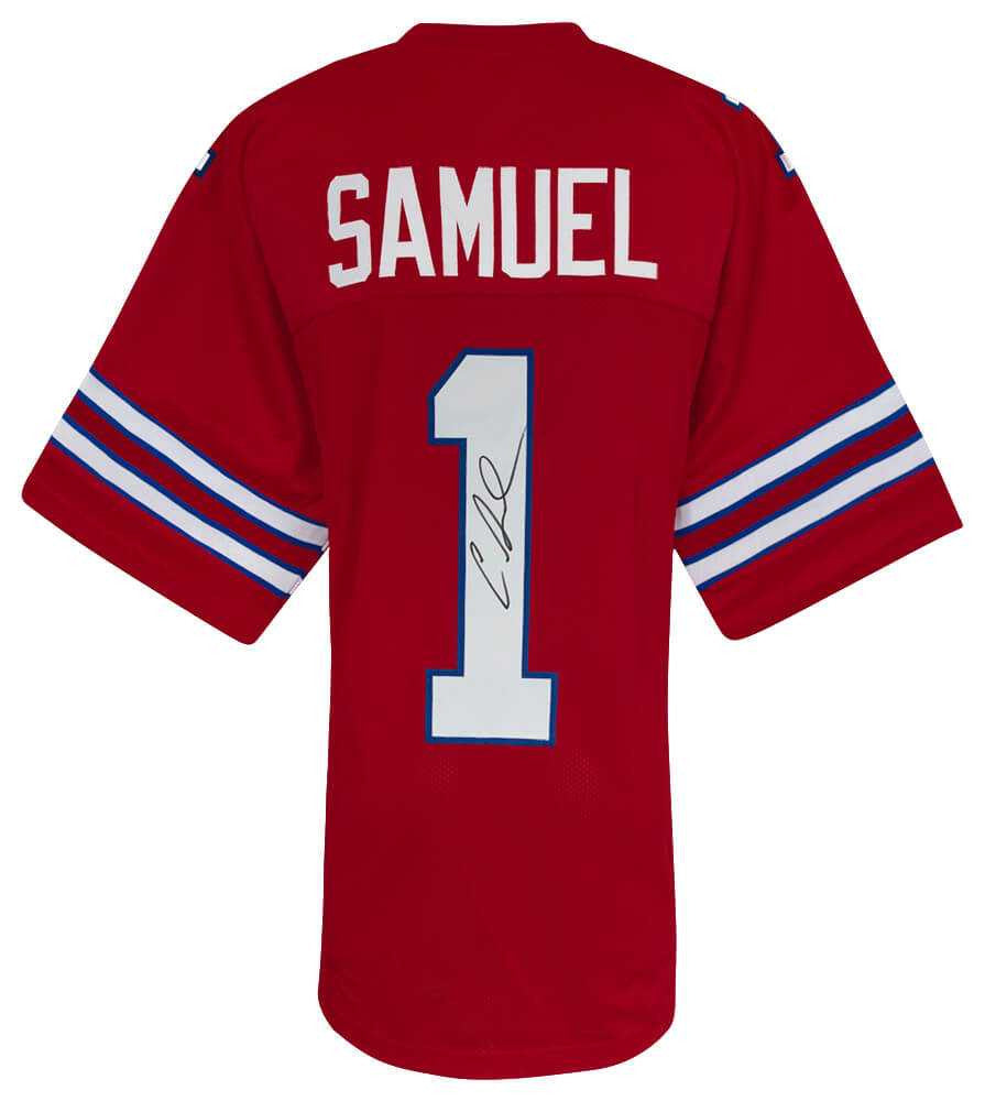 Buffalo Bills Curtis Samuel Signed Red Custom Football Jersey - Schwartz Authenticated