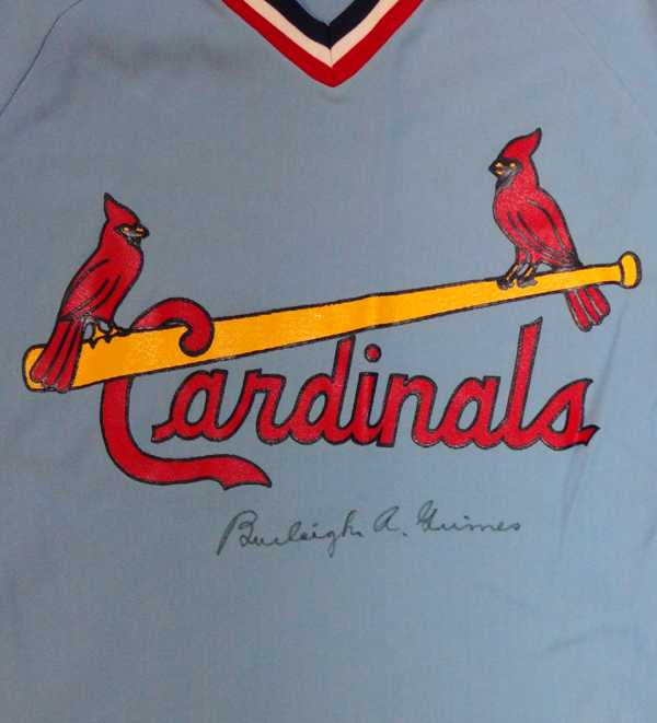Burleigh Grimes Autographed St. Louis Cardinals Jersey PSA/DNA #W06972