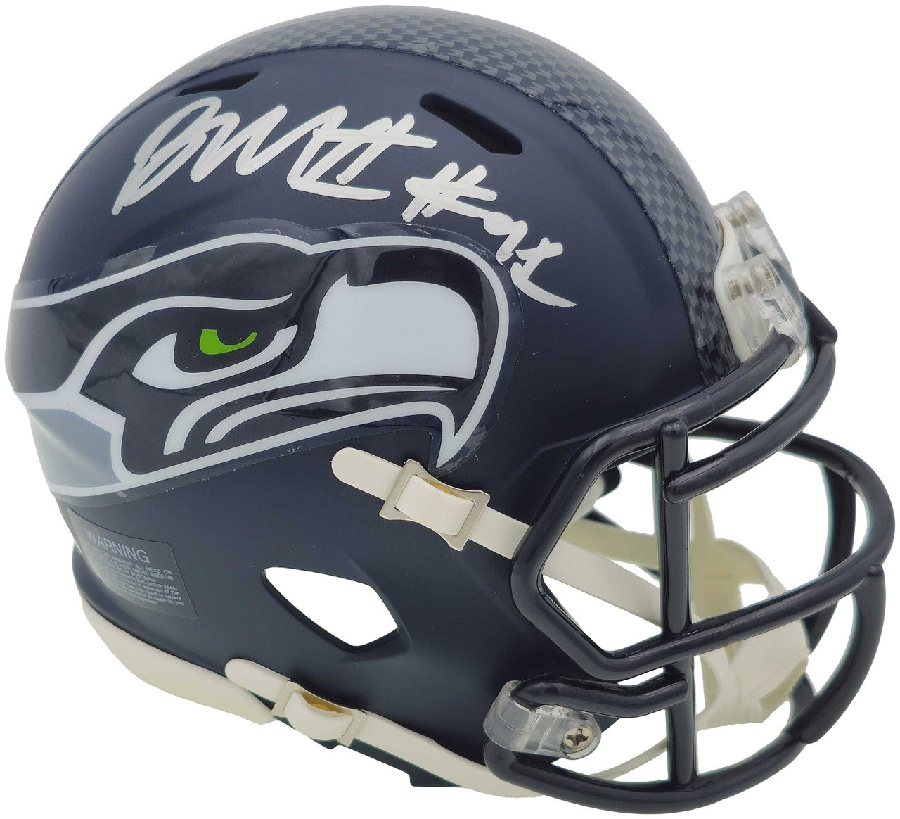 Byron Murphy II Autographed Seattle Seahawks Blue Speed Mini Helmet MCS Holo Stock #235602