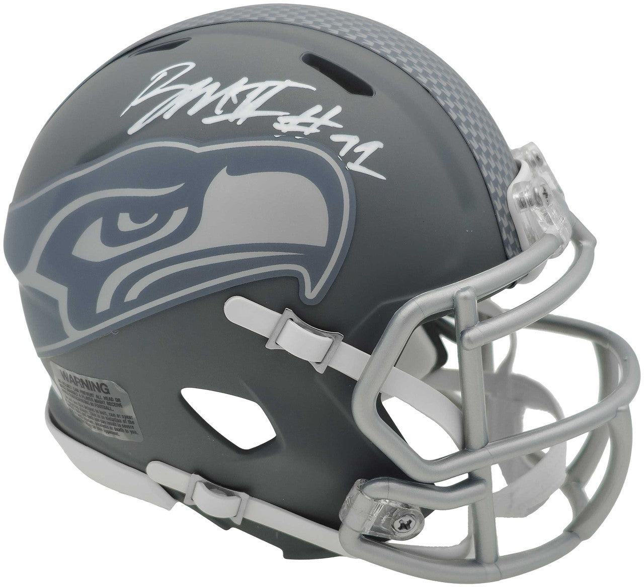 Byron Murphy II Autographed Seattle Seahawks Slate Gray Speed Mini Helmet MCS Holo Stock #235600