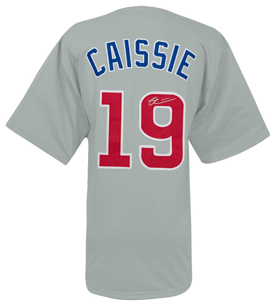 Chicago Cubs Owen Caissie Signed Grey Custom Baseball Jersey