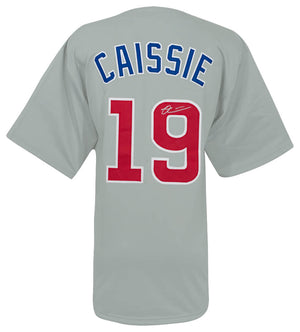Chicago Cubs Owen Caissie Signed Grey Custom Baseball Jersey