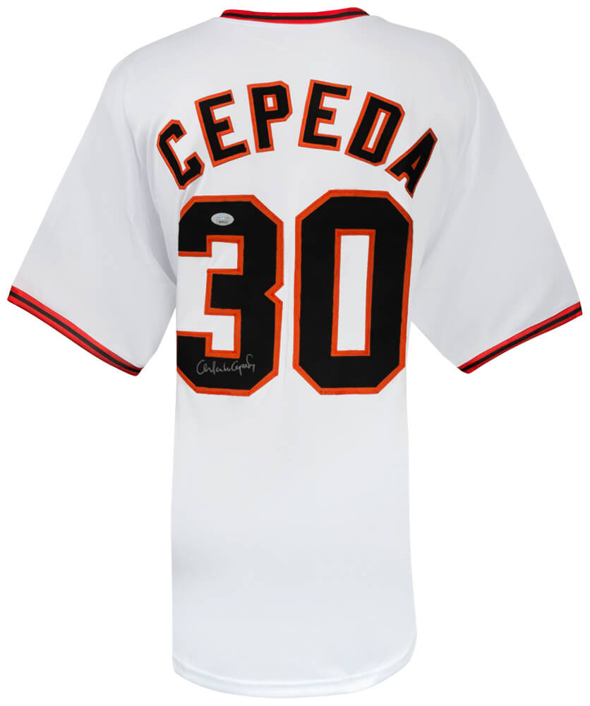 San Francisco Giants Orlando Cepeda Signed White Custom  Jersey - JSA