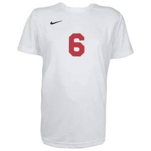 Brandi Chastain Autographed Nike White Dri-Fit Soccer Jersey with "2x WC Champs" Inscription - Schwartz Sports Certified