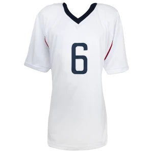 Brandi Chastain Autographed White Custom USWNT Soccer Jersey with "2x WC Champs" Inscription - Schwartz Sports Certified