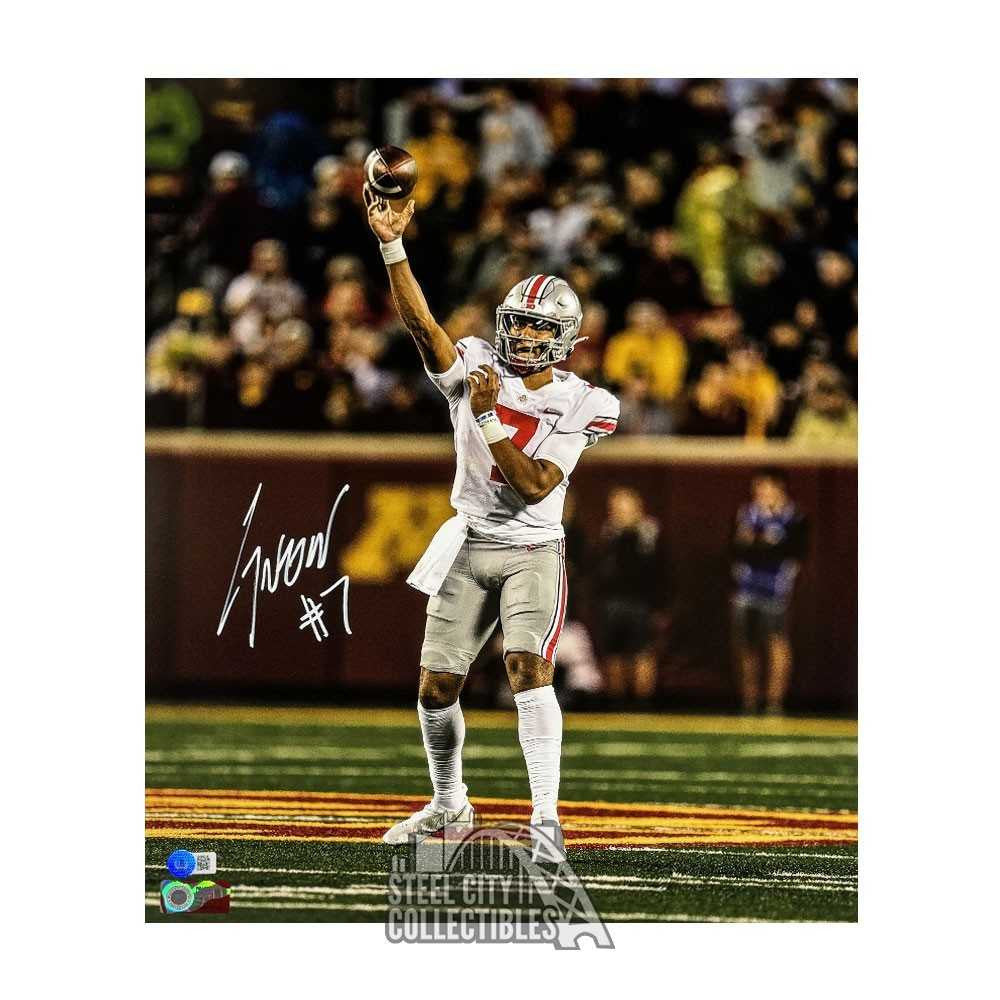 CJ Stroud Autographed Ohio State Buckeyes 16x20 Photo - Beckett