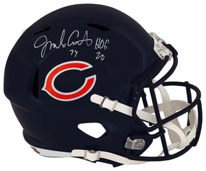 Jim Covert Signed Chicago Bears Riddell Full Size Speed Replica Helmet w/HOF'20 - (In White)