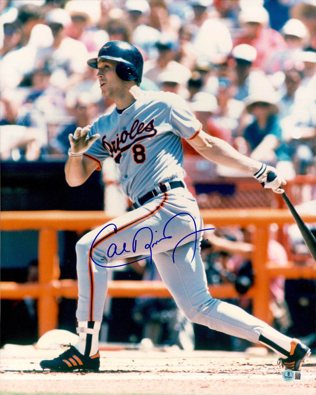 Cal Ripken Jr. Autographed 16x20 Photo Baltimore Orioles Beckett BAS QR #BS30393