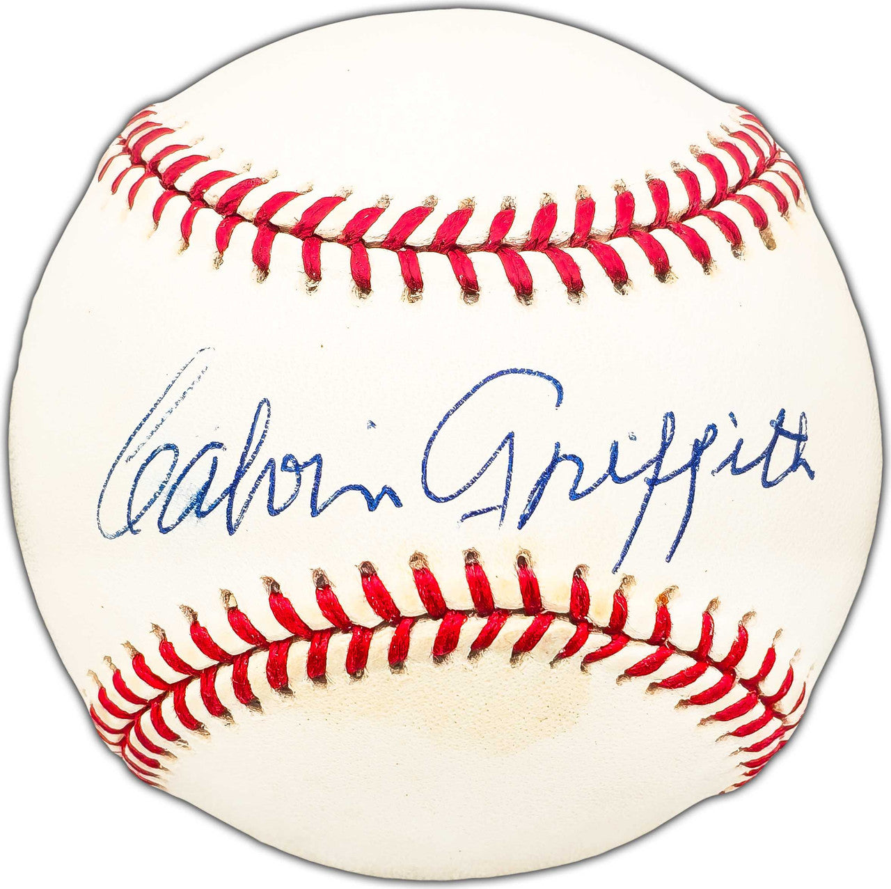 Calvin Griffith Autographed Official AL Baseball Minnesota Twins Owner Beckett BAS #BK44343