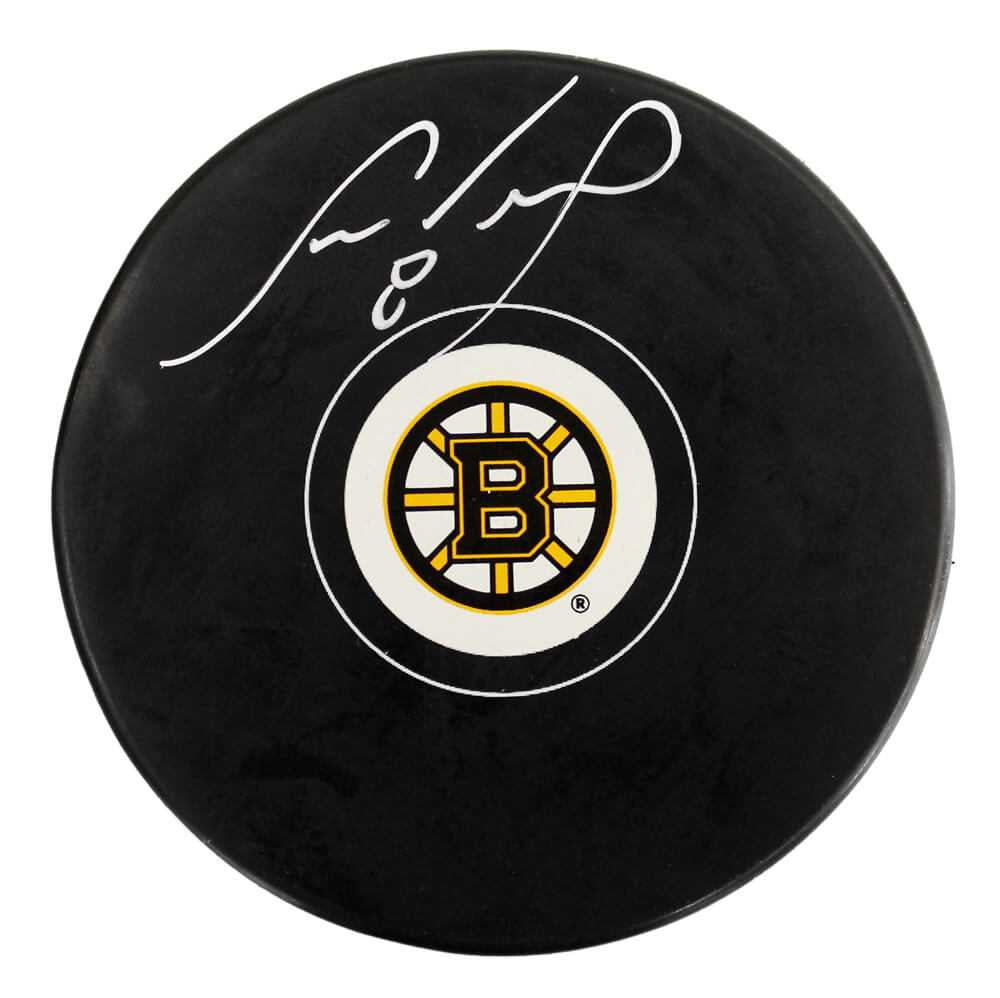 Cam Neely Signed Boston Bruins Logo Hockey Puck - Schwartz Authenticated