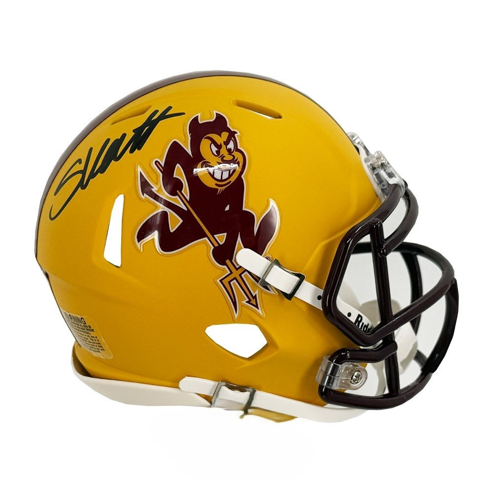 Cam Skattebo Autographed Arizona State Sparky Mini Football Helmet - JSA