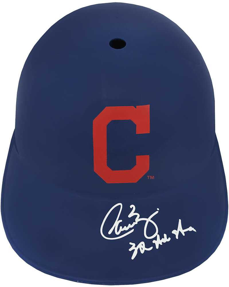 Carlos Baerga Signed Cleveland Indians Souvenir Replica Batting Helmet w/3x All Star - Schwartz Authenticated