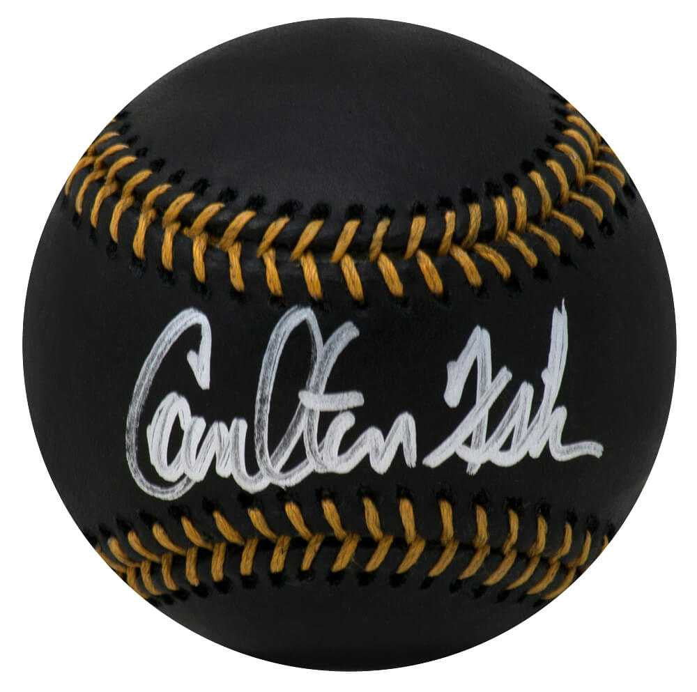 Carlton Fisk Signed Rawlings Black MLB Baseball - Fanatics