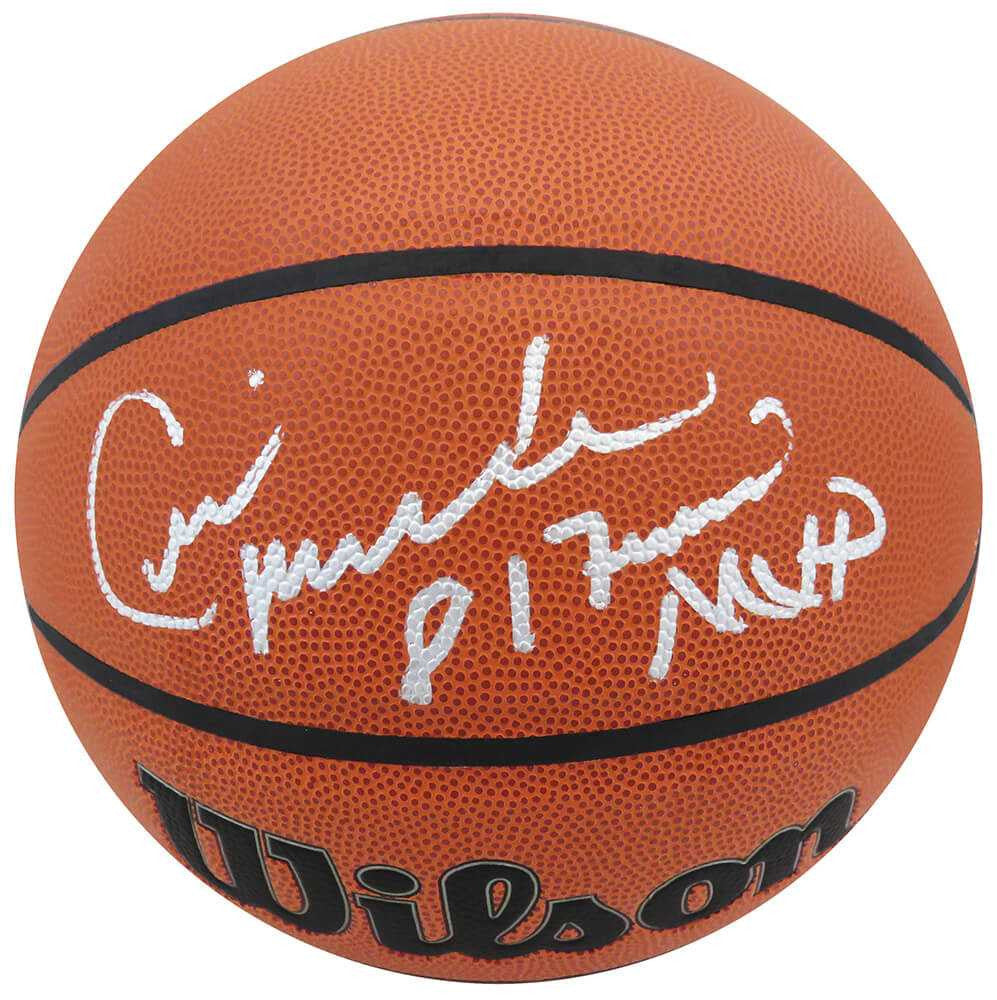 Cedric Maxwell Signed Wilson Indoor/Outdoor NBA Basketball w/81 Finals MVP - Schwartz Authentic
