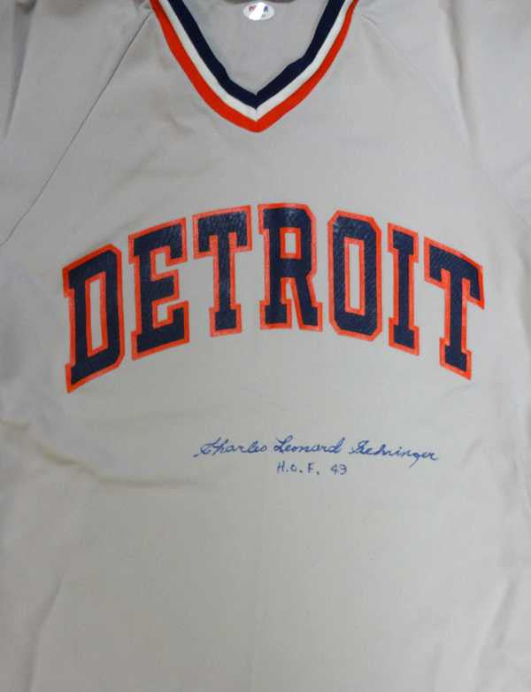 Charlie Leonard Gehringer Autographed Detroit Tigers Jersey "HOF 49" PSA/DNA #V11069