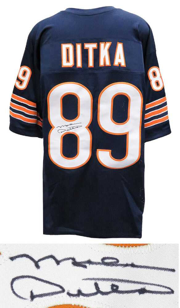 Mike Ditka Autographed Chicago Bears Navy Throwback Jersey – Schwartz Authenticated