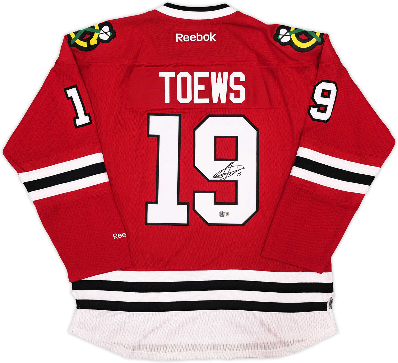 Jonathan Toews Signed Red Blackhawks Reebok Premier Jersey XL – BAS Witness