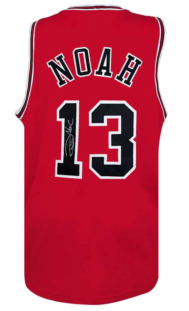 Chicago Bulls Joakim Noah Signed Red Jersey - Schwartz Authenticated