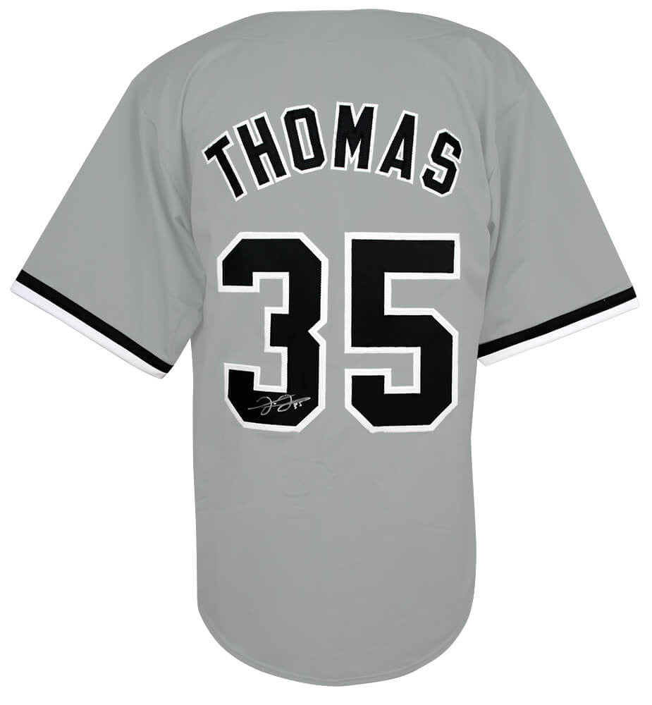 Chicago White Sox Frank Thomas Signed Grey Jersey - Schwartz Authenticated
