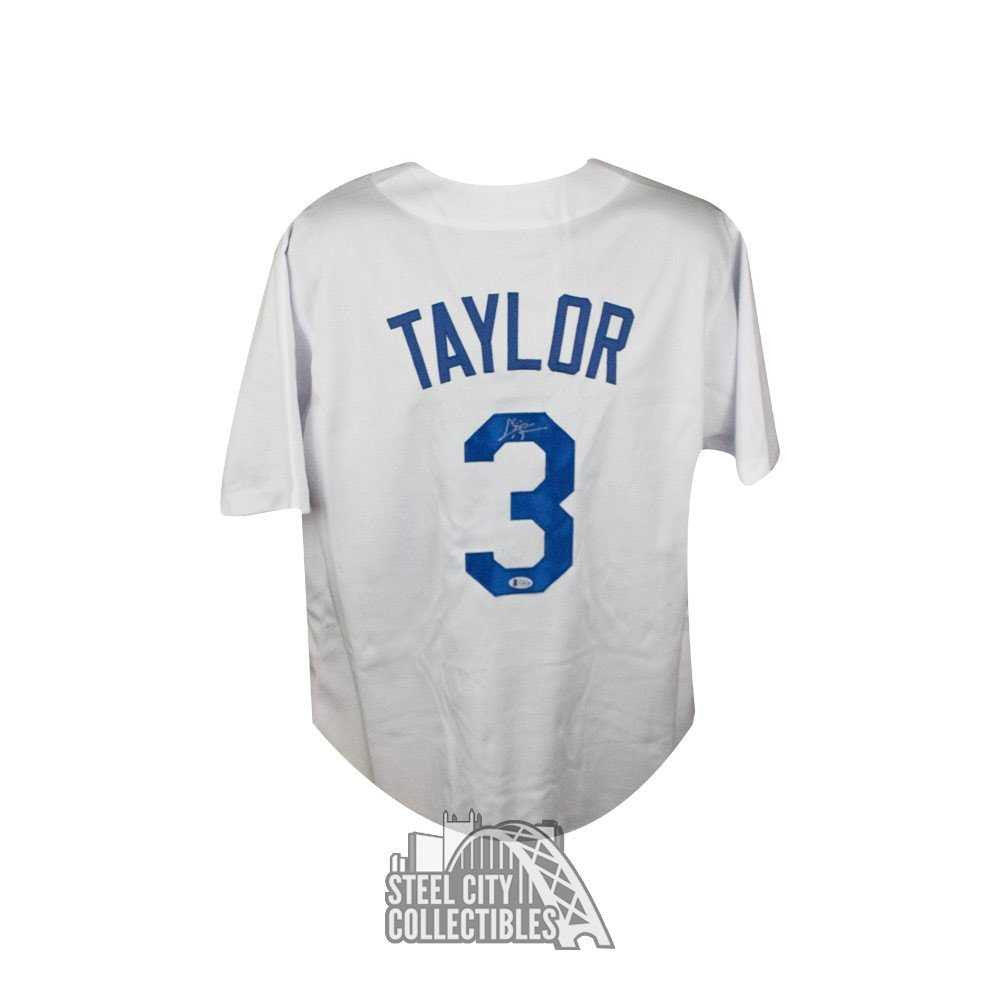 Chris Taylor Autographed Los Angeles Custom Baseball Jersey - BAS COA